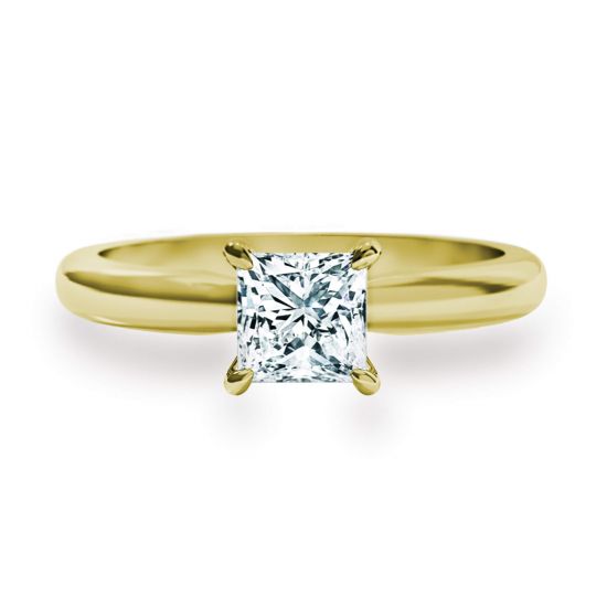 Princess cut diamond engagement ring, Enlarge image 1