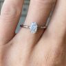 Classic Oval Diamond Solitaire Ring Yellow Gold, Image 5