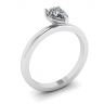 Classic Pear Diamond Solitaire Ring, Image 4