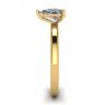 Classic Pear Diamond Solitaire Ring Yellow Gold, Image 3