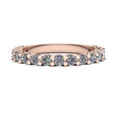 17 Diamond Ring in 18K Rose Gold