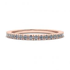 Classic Petite Diamond Eternity Ring in 18K Rose Gold