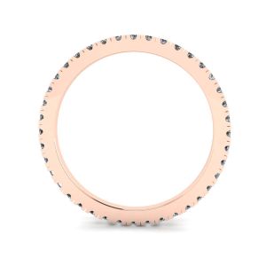 Classic Petite Diamond Eternity Ring in 18K Rose Gold - Photo 1