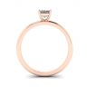 Emerald Cut Diamond Ring Rose Gold, Image 2