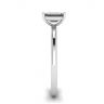 Emerald Cut Diamond Ring White Gold, Image 3