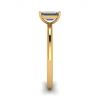 Emerald Cut Diamond Ring Yellow Gold, Image 3