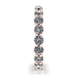 Classic 3 mm Diamond Eternity Ring Rose Gold - Photo 2