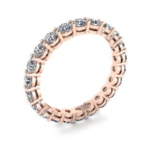 Classic 3 mm Diamond Eternity Ring Rose Gold - Photo 3