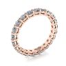 Classic 3 mm Diamond Eternity Ring Rose Gold, Image 4