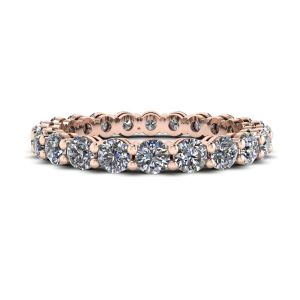 Classic 3 mm Diamond Eternity Ring Rose Gold