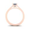 Princess Cut Diamond Ring in 18K Rose Gold, Image 2