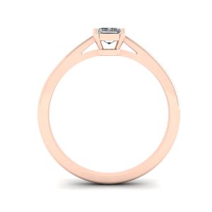 Classic Emerald Cut Diamond Solitaire Ring  Rose Gold - Photo 1