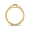 Classic Emerald Cut Diamond Solitaire Ring  Yellow Gold, Image 2