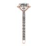 Cushion Diamond Halo Engagement Ring  Rose Gold, Image 3