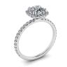 Cushion Diamond Halo Engagement Ring, Image 4