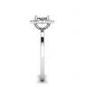 Oval Diamond Halo Engagement Ring, Image 3