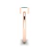 Stylish Square Emerald Ring in 18K Rose Gold, Image 3