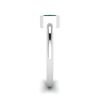 Stylish Square Emerald Ring in 18K White Gold, Image 3