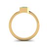 Stylish Square Emerald Ring in 18K  Yellow Gold, Image 2