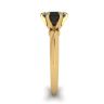 Engagement Ring Yellow Gold  1 carat Black Diamond , Image 3