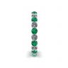 Classic 3 mm Emerald and Diamond Eternity Ring, Image 3