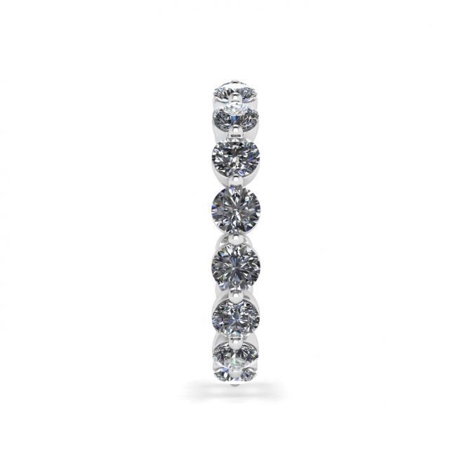 3 mm Diamond Eternity Ring Shared Prong - Photo 2