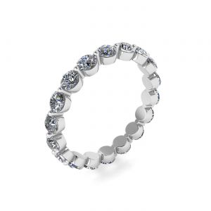 3 mm Diamond Eternity Ring Shared Prong - Photo 3