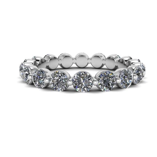 3 mm Diamond Eternity Ring Shared Prong, Enlarge image 1