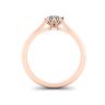 Lotus Diamond Engagement Ring Rose Gold, Image 2