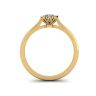 Lotus Diamond Engagement Ring Yellow Gold, Image 2