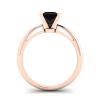 Square Black Diamond Ring Rose Gold, Image 2