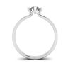 Reversed Prong Style Round Diamond Ring, Image 4