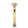 Reversed Prong Style Round Diamond Ring in Yellow Gold, Image 3