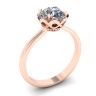 Lace Flower Cushion Diamond Ring Rose Gold, Image 4