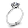 Lace Flower Cushion Diamond Ring White Gold, Image 4