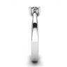 Crossing Prongs Ring with Round Diamond, Image 3