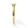 Crown diamond 6-prong engagement ring in yellow gold, Image 3