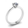 Petal Setting Ring with Round Diamond, Image 4