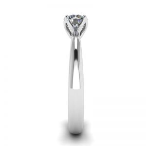 Petal Setting Ring with Round Diamond - Photo 2