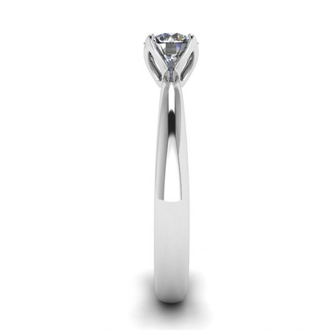 Petal Setting Ring with Round Diamond - Photo 2