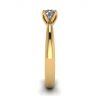 Petal Setting Ring with Round Diamond in 18K Yellow Gold, Image 3