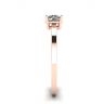 Round Diamond Solitaire Simple 18K Rose Gold Ring, Image 3
