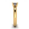 Yellow Gold Ring with Princess Cut Diamond, Image 3