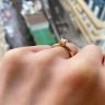 Yellow Gold Ring with Princess Cut Diamond, Image 5