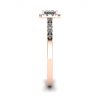 Halo Princess Cut Diamond Ring in Rose Gold, Image 3