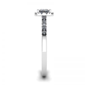 Halo Princess Cut Diamond Ring - Photo 1