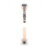 Princess Cut Diamond Ring in V with Side Pave Rose Gold, Image 3