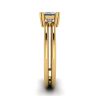 Contemporary Princess Cut Engagement Double Ring, Image 3