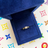 Contemporary Princess Cut Engagement Double Ring, Image 5