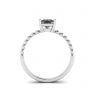 Bearded Ring with Princess Cut Diamond, Image 2